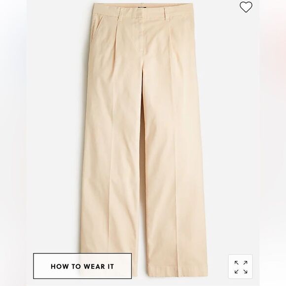 J. Crew Tall pleated capeside chino pant* - Picture 1 of 9